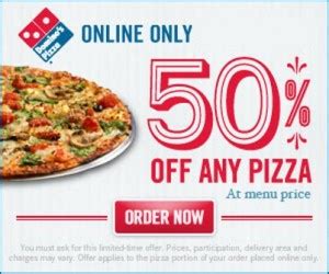 Online bestellung klicke unten um das menü deines stores zu sehen. Half off a Domino's Pizza Online Order - Deal Seeking Mom