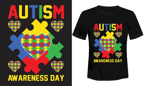 Autism Awareness Day T Shirt Design 11233322 Vector Art At Vecteezy