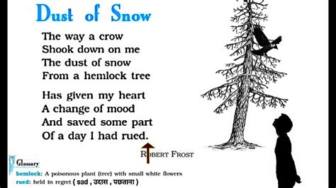Dust Of Snow Class 10 Poem 1 Ncert Explanation Word Meaning Youtube