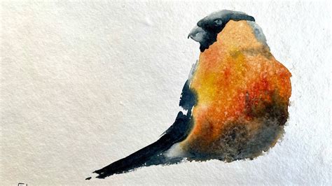 Painting 3 Birds In Watercolor Youtube