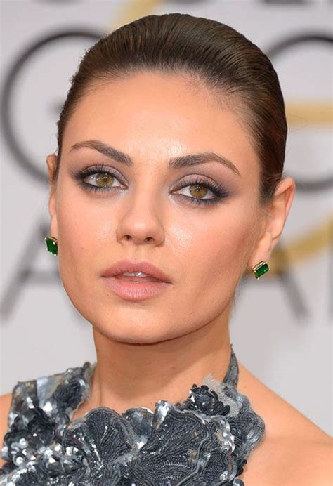 Mila Kunis 2014 Golden Globes Mila Kunis Makeup Makeup Looks Hair Makeup