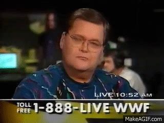 Jim Ross Has A Bad Day On LiveWire On Make A GIF
