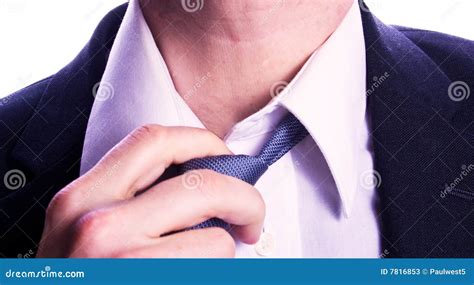 Man Loosening Tie Stock Photos Image 7816853