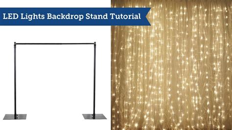 How To Set Up A Premium Backdrop Stand Led Photo Backdrop