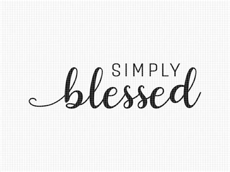 Simply Blessed Svg  Graphic By Angelcakesetc · Creative Fabrica