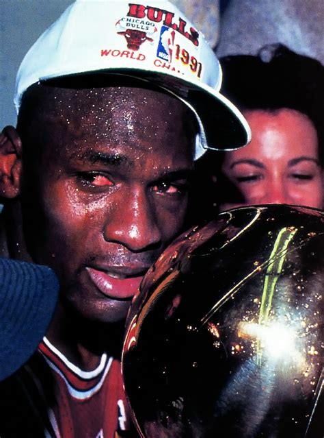 Michael Jordan After Winning His First Nba Championship Micheal