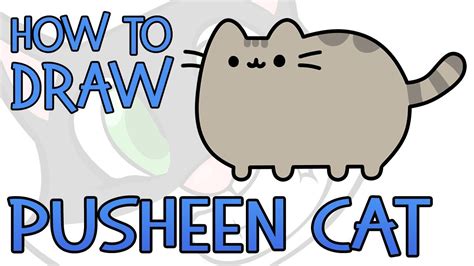 How To Draw Pusheen Cat Super Easy Method Youtube