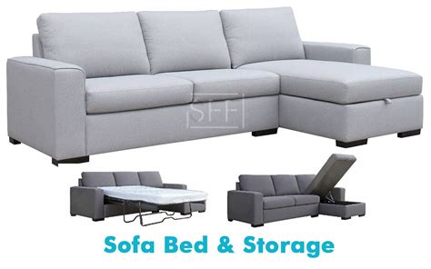 Add to compare compare now. Urban Chaise Lounge with Sofa Bed & Storage in Fabric ...