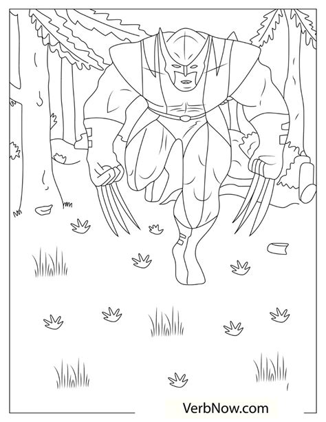 Free Wolverine Coloring Pages For Download Printable Pdf Verbnow