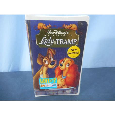 Lady And The Tramp Vhs 1998 Clam Shell Disney Nos Sealed