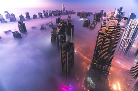 2748x1819 Dubai Cityscape Mist Wallpaper Coolwallpapersme