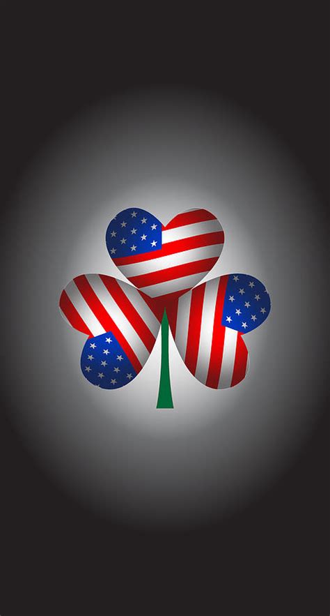 Irish American Shamrock Digital Art By Ireland Calling Fine Art America