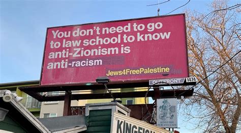 a bay area billboard battle breaks out between jews over branding of anti zionism jewish