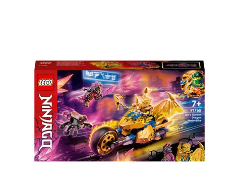 Lego 71768 Ninjago Jays Golden Dragon Set Toy Motorbike With Dragon