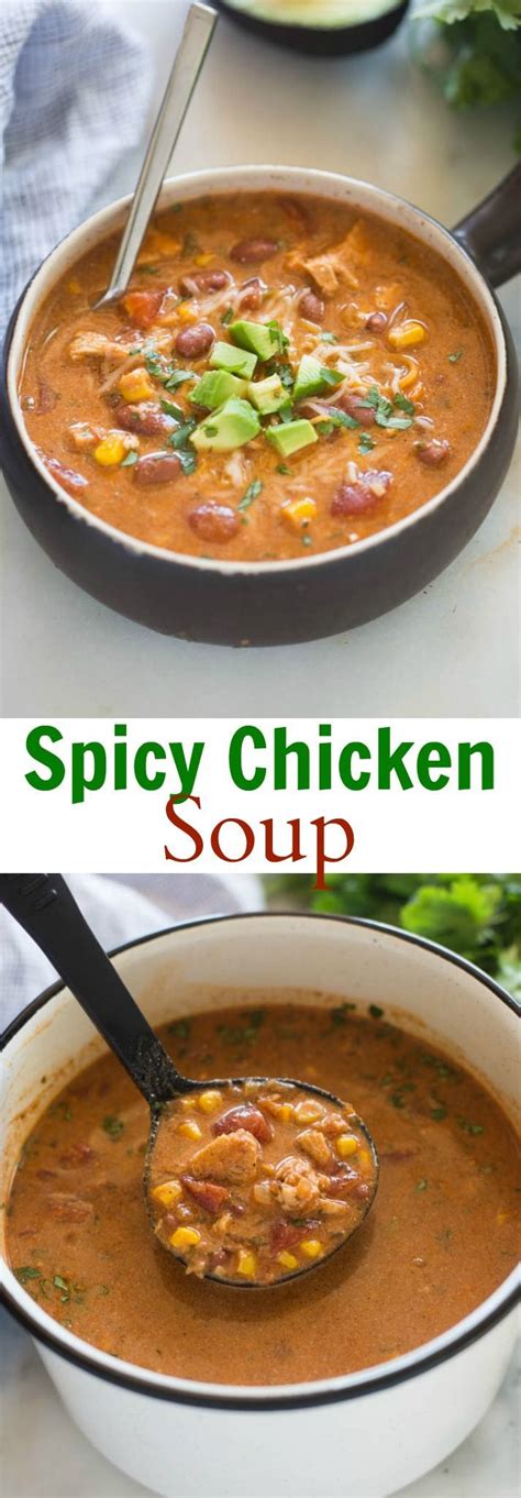 Try this in your kitchen and 1 cup of minced chicken. Spicy Chicken Soup | Recipe | Spicy chicken soup, Spicy ...