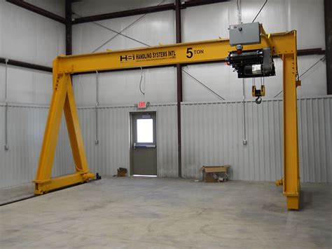 Motorized Gantry Cranes Handling Systems International Hsi Crane
