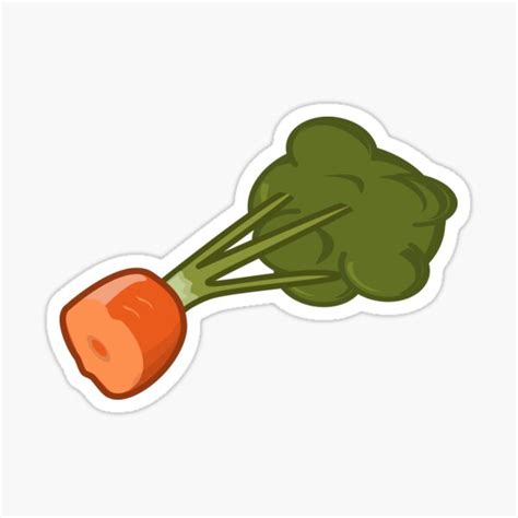 Bitten Carrot Sticker For Sale By Reethes Redbubble