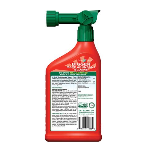 Concentrated formula is an excellent product for the home orchardist. Total Advantage® Rose & Flower Ready to Spray Fertilizer ...