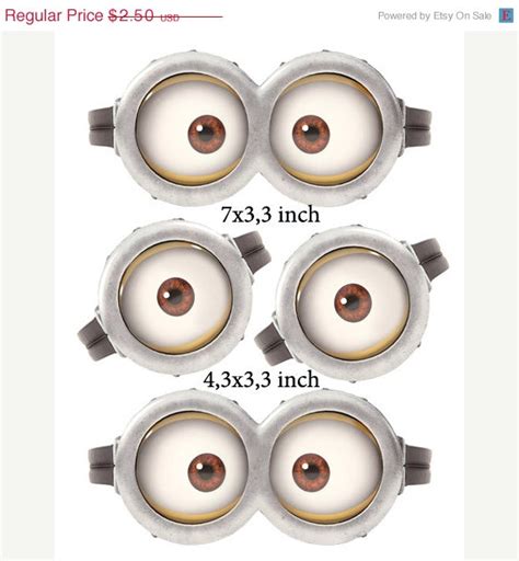 9 Best Images Of For Minion Eyes Printable Balloons Despicable Me