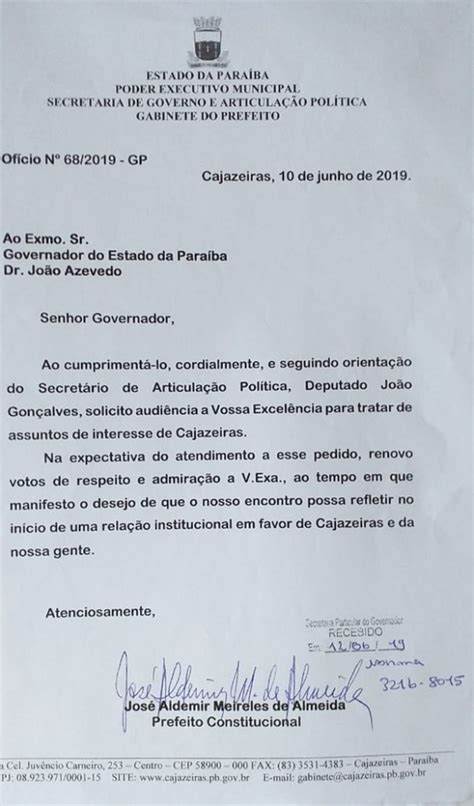 Assessoria Do Prefeito De Cajazeiras Rebate Declarações De João Azevedo