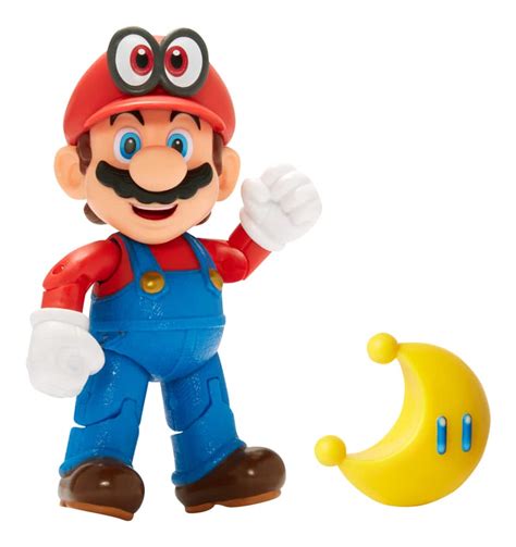 Nintendo Super Mario Collectible Action Figure Toy With Accessory 4 In