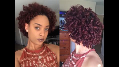 Long and messy curly black hair looks great with a temp fade. Perm Rod Set on Short/Medium Length Natural Hair using ...