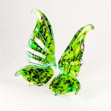 Butterfly Gem Hand Blown Glass Figurine Glass Gallery