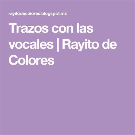 Trazos Con Las Vocales Rayito De Colores Lockscreen Series Learning