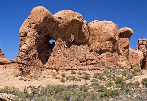 Arches Natpark Utah Stock Photo Image Of Orange Sculpture 12011022