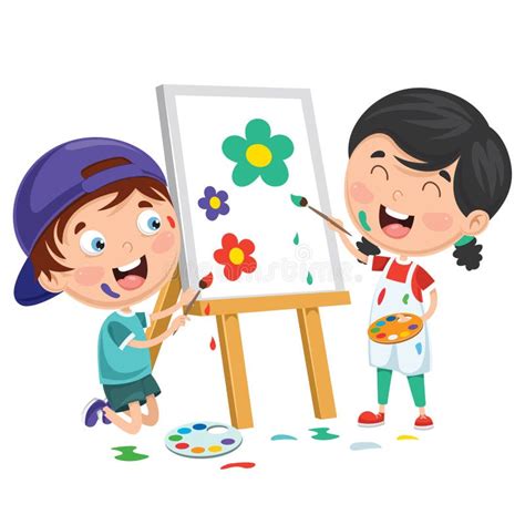 Kids Painting Stock Illustrations 50568 Kids Painting Stock