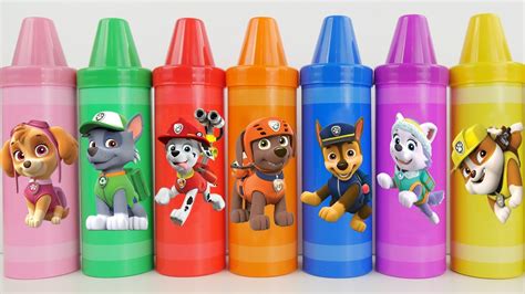 Lets Play With Paw Patrol Crayons Youtube