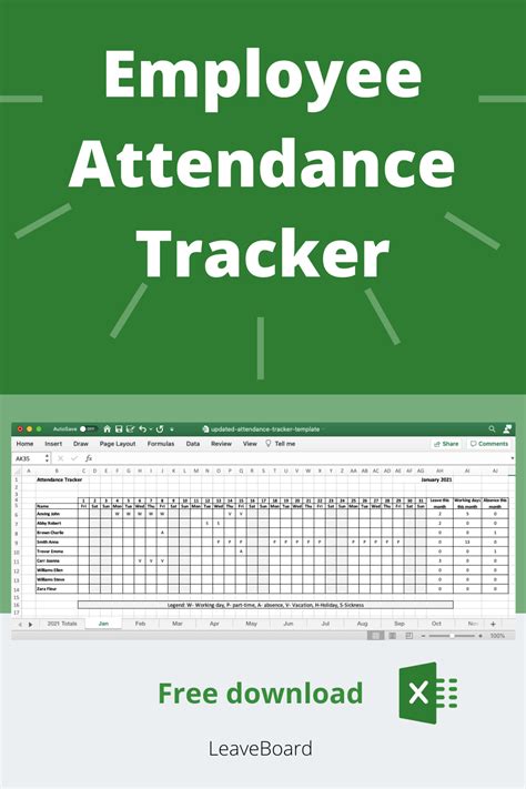 Streamline Employee Attendance With Customizable Tracker