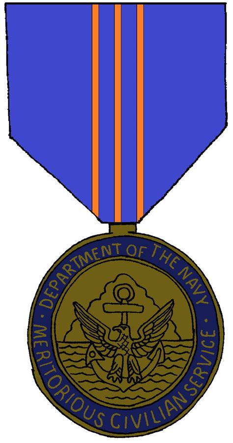 Navy Meritorious Civilian Service Award Medal Service Awards Medals Awards