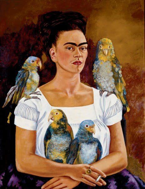 Frida Con Los Loros Kahlo Paintings