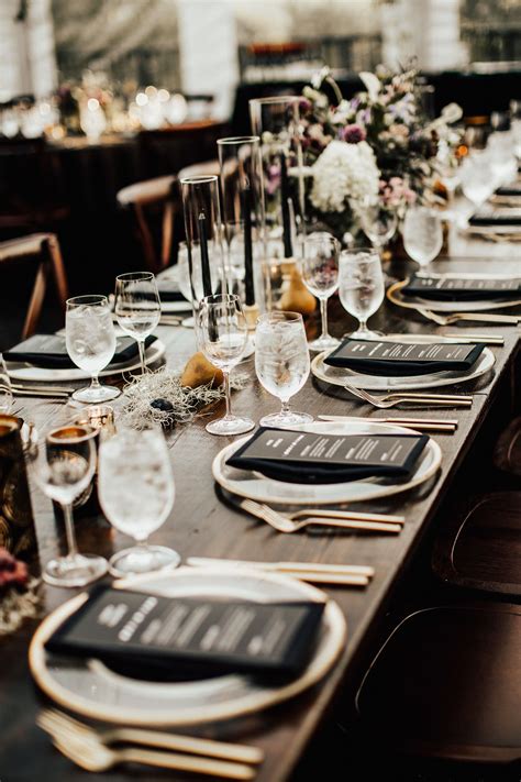 Table setting (laying a table) or place setting refers to the way to set a table with tableware—such as eating utensils and for serving and eating. noah + maxine | enchanted gothic woodstock vermont wedding ...
