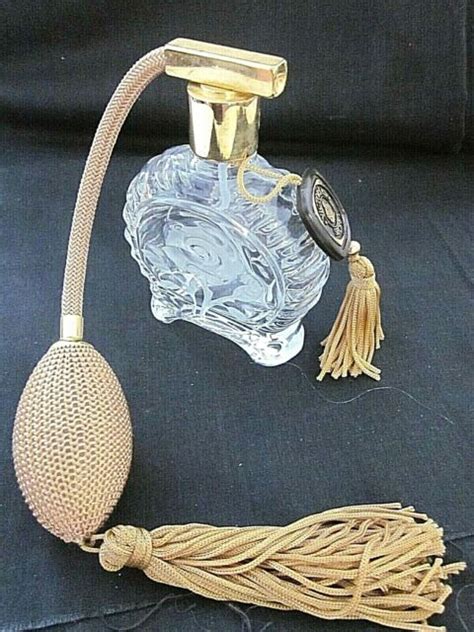 Vintage Victoria S Secret Perfume Bottle Atomizer Frosted Flower Hang Tag 4 Ebay