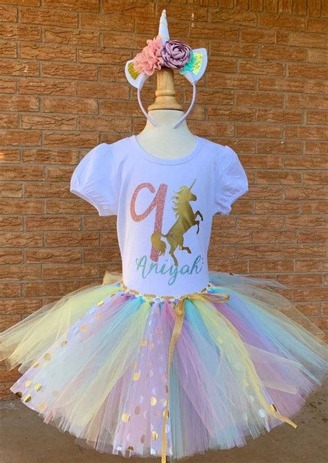 There were unicorns on everything, from the three tiered cake, to the outfits and even delicious looking sweet carts. girls ninth birthday unicorn shirt, nine shirt, 9th ...