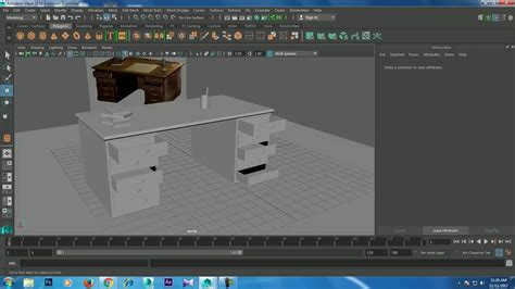 Tutorial On Modeling A Table In Maya For Beginners Youtube