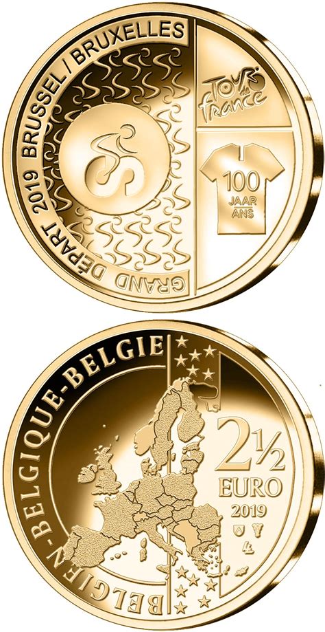 25 Euro Coin Start Of Tour De France In Brussels Belgium 2019