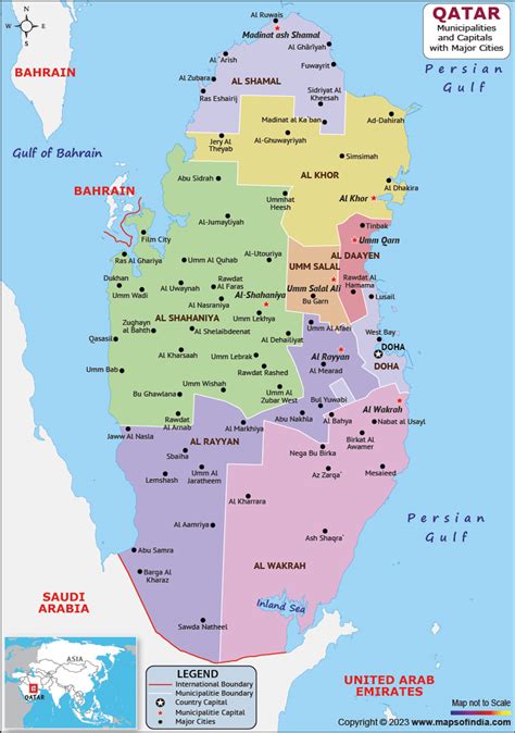 Qatar Map Hd Political Map Of Qatar