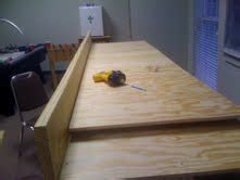 Padded carpetball box provides for quieter play. How to Build a Carpetball Table Part 2 (Carpet Ball)