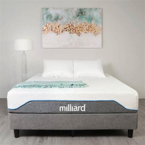Milliard Classic Series 10 In Medium Firm Gel Memory Foam Smooth Top