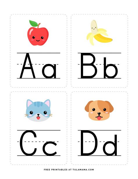 Fun Free And Engaging Alphabet Flash Cards For Preschoolers Tulamama