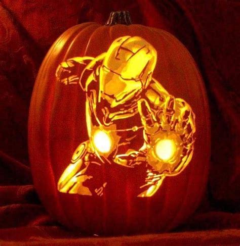 20 Iron Man Pumpkin Carving