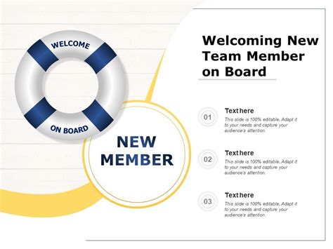 Welcoming New Team Member On Board Powerpoint Templates