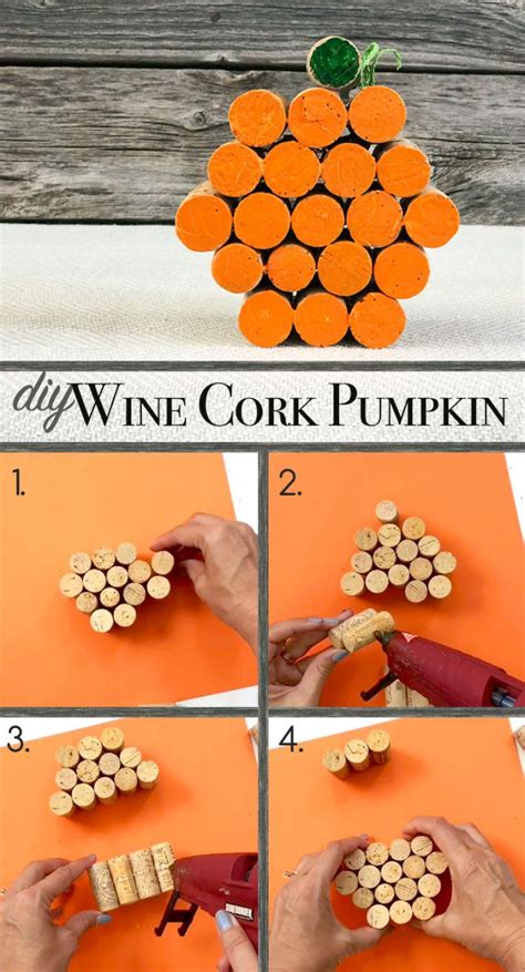 Diy Wine Cork Pumpkin Wine Club Group