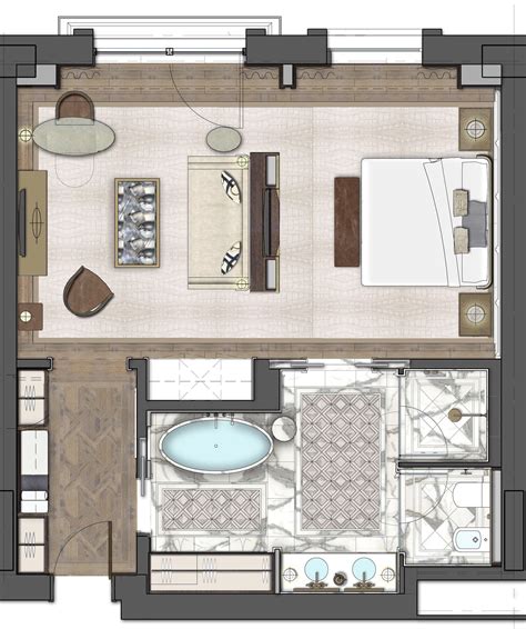 Here are the basic measurements you need to consider before you buy furniture. The St. Regis Astana Deluxe Room 68sqm | Hotel room design ...
