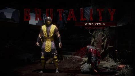 Scorpion Brutality 1 On Terminator Mortal Kombat 11 Youtube