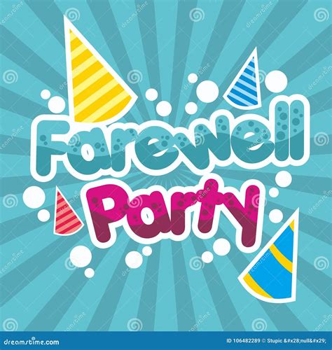 Farewell Party Illustration Vector Art Logo Template And Illustration