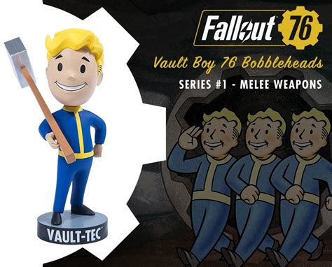 Fallout 76 Vault Boy 76 Bobbleheads Series One Melee Weapons